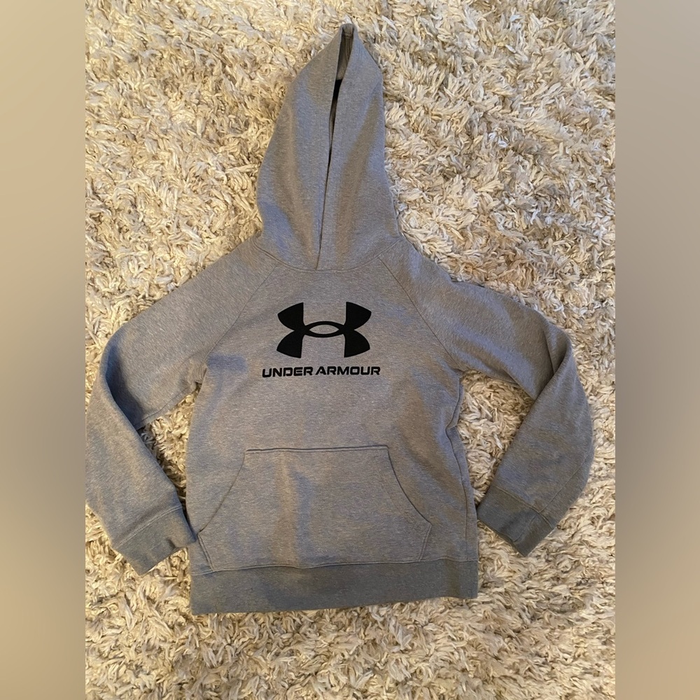 Under Armour Gray Hoodie / Sweatshirt Size Youth Small